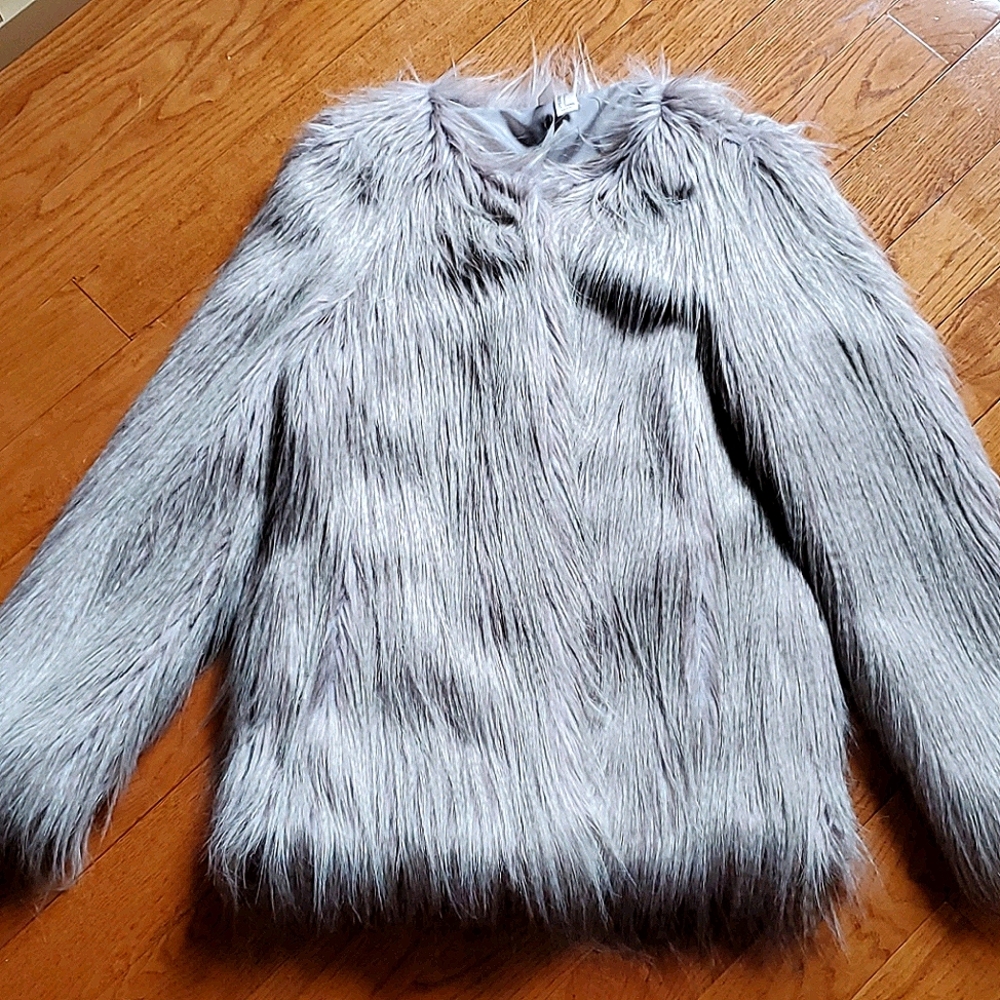 Faux fur jacket